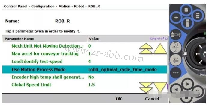 ABB機(jī)器人運(yùn)動過程模式功能介紹