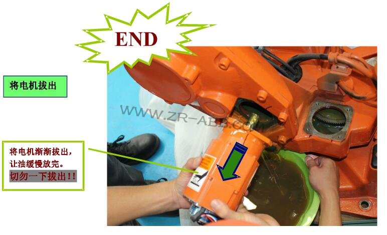 ABB機器人IRB2400系列伺服電機軸拆裝步驟流程